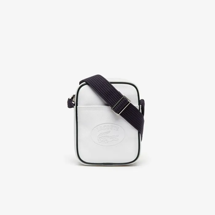 1930s Original Coated Canvas Vertical Bag White Peacoat Mens Lacoste Bags USA