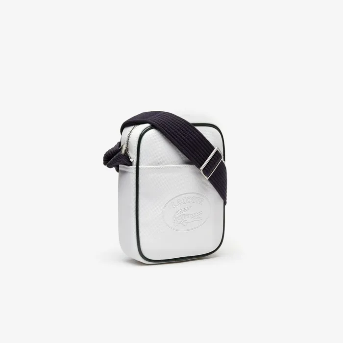 1930s Original Coated Canvas Vertical Bag White Peacoat Mens Lacoste Bags USA