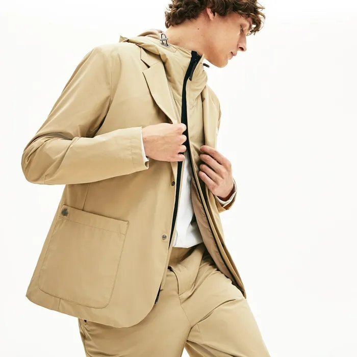 3in1 Ergonomic Jacket Beige Mens Lacoste Jackets and Coats Online