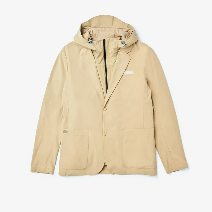 3in1 Ergonomic Jacket Beige Mens Lacoste Jackets and Coats Online