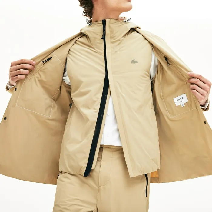 3in1 Ergonomic Jacket Beige Mens Lacoste Jackets and Coats Online