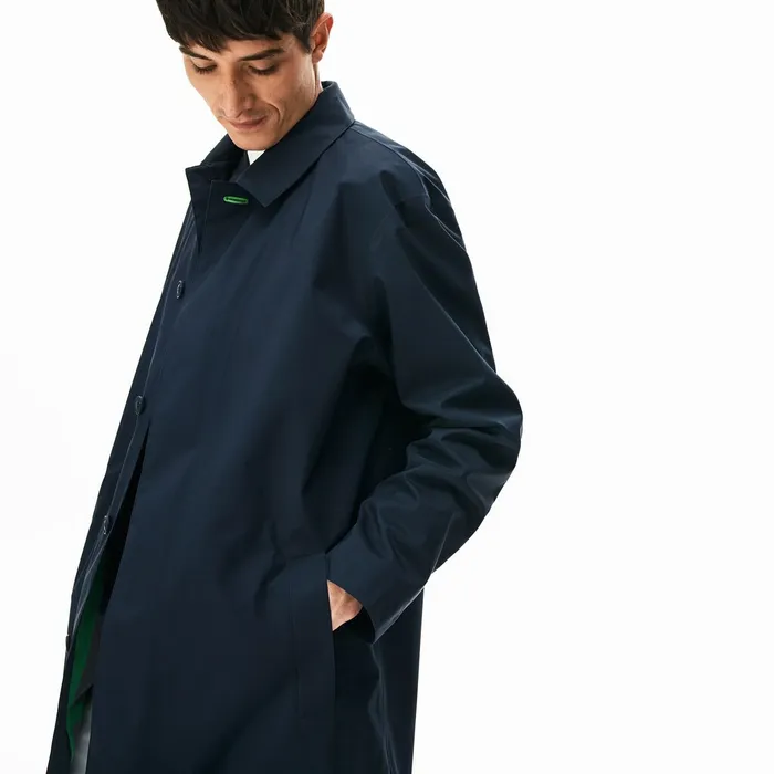 3In1 Lightweight WaterResistant Parka Dark Grey Mens Lacoste Jackets and Coats Cheap On Sale