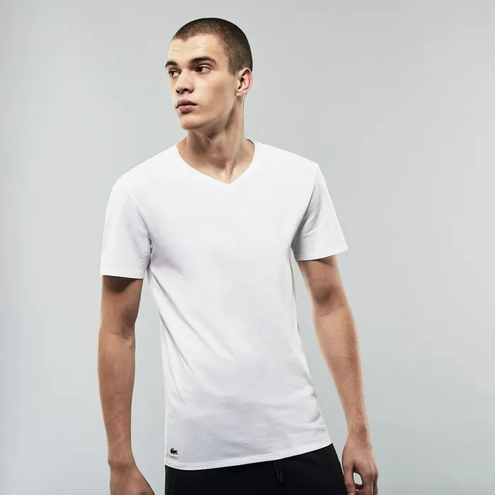 3 Pack of Plain TShirts White Mens Lacoste Underwear For Sale