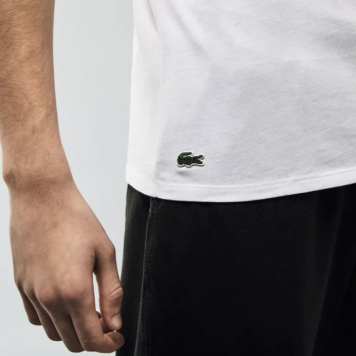 3 Pack of Plain TShirts White Mens Lacoste Underwear For Sale