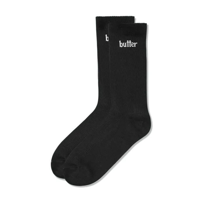 Accessories Men Butter Goods Basic Socks Black