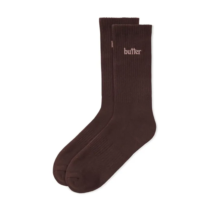 Accessories Men Butter Goods Basic Socks Brown