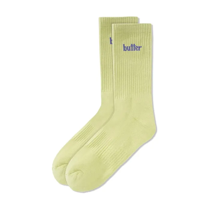 Accessories Men Butter Goods Basic Socks Lime
