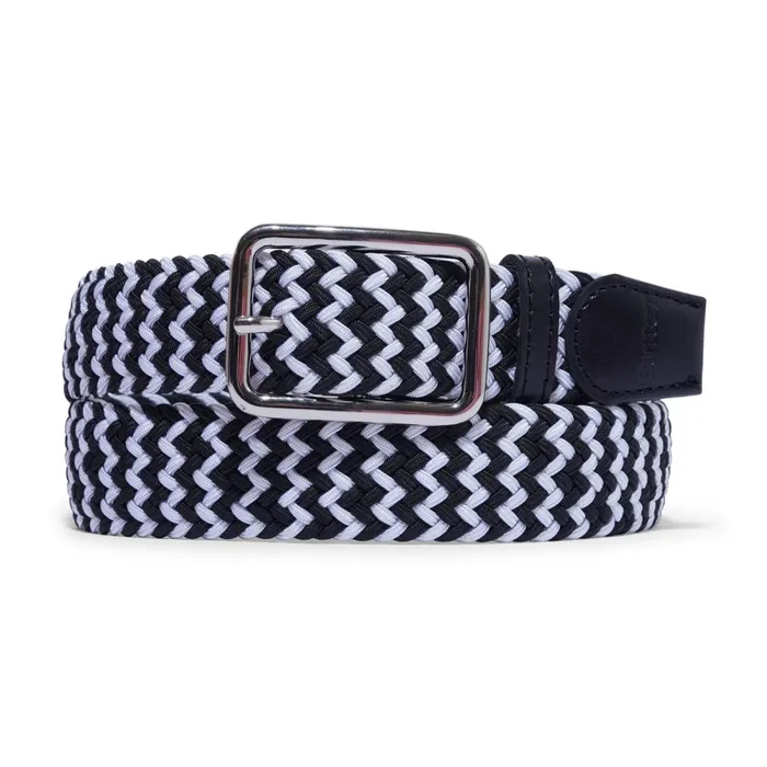 Accessories Men Butter Goods Braided Belt Black White