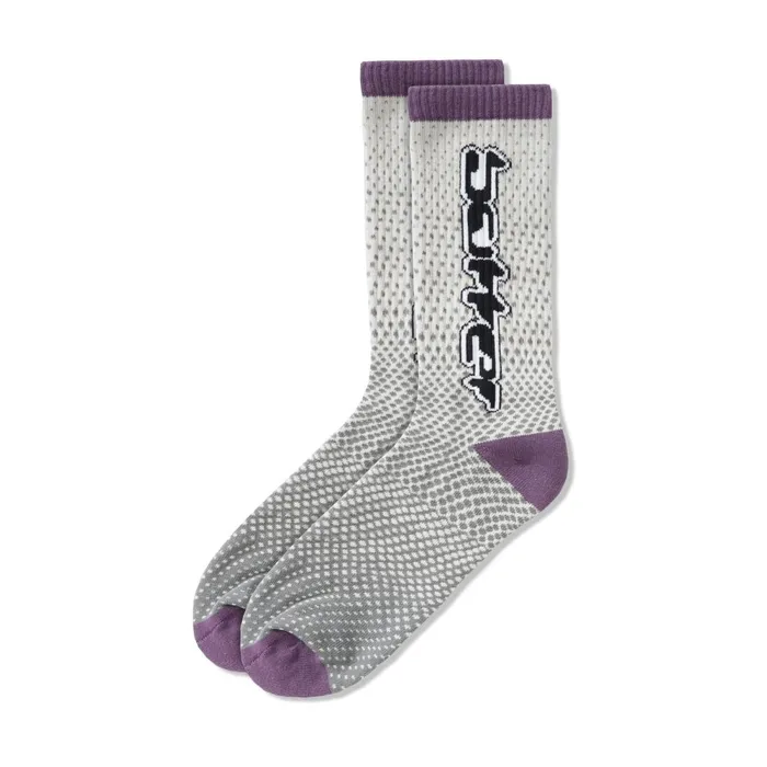 Accessories Men Butter Goods Corrosive Socks Grey Purple