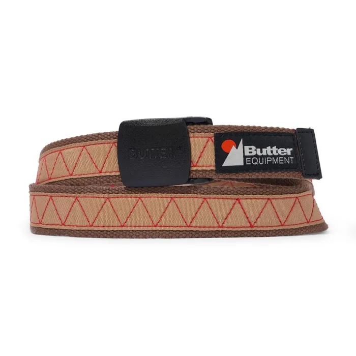 Accessories Men Butter Goods Equipment Woven Belt Brown