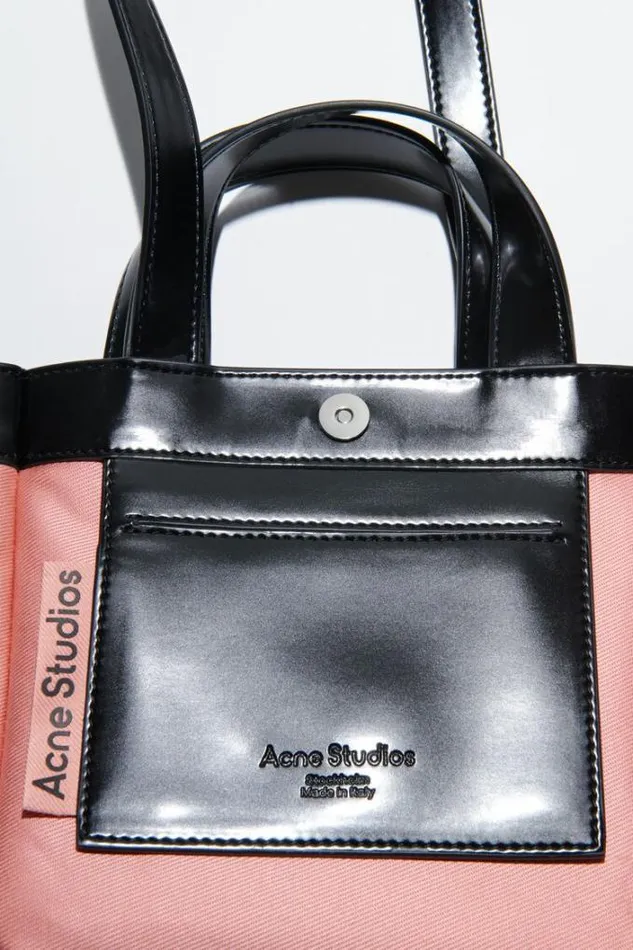 Acne Studios Bags Man Logo Mini Shoulder Tote Bag Black