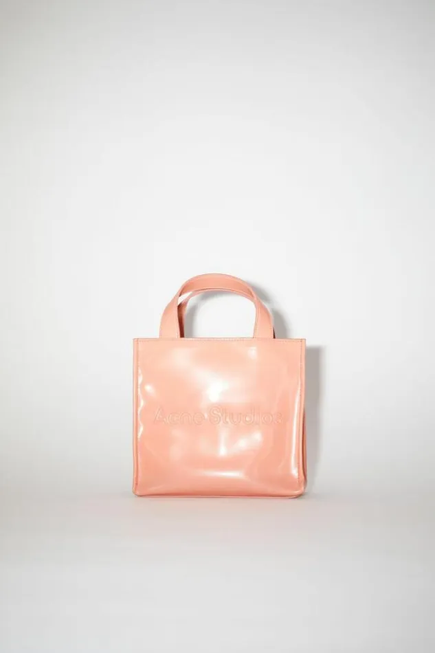 Acne Studios Bags Man Logo Mini Shoulder Tote Bag Salmon Pink