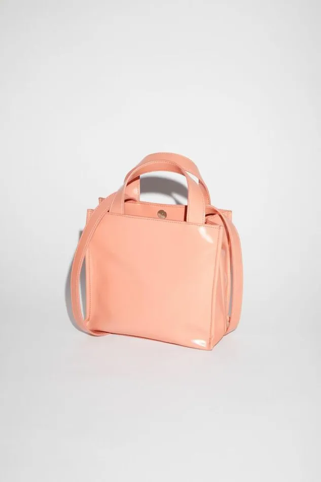 Acne Studios Bags Man Logo Mini Shoulder Tote Bag Salmon Pink