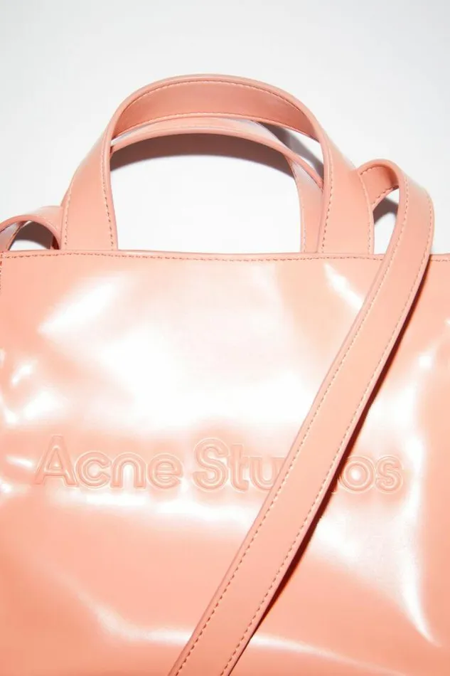 Acne Studios Bags Man Logo Mini Shoulder Tote Bag Salmon Pink
