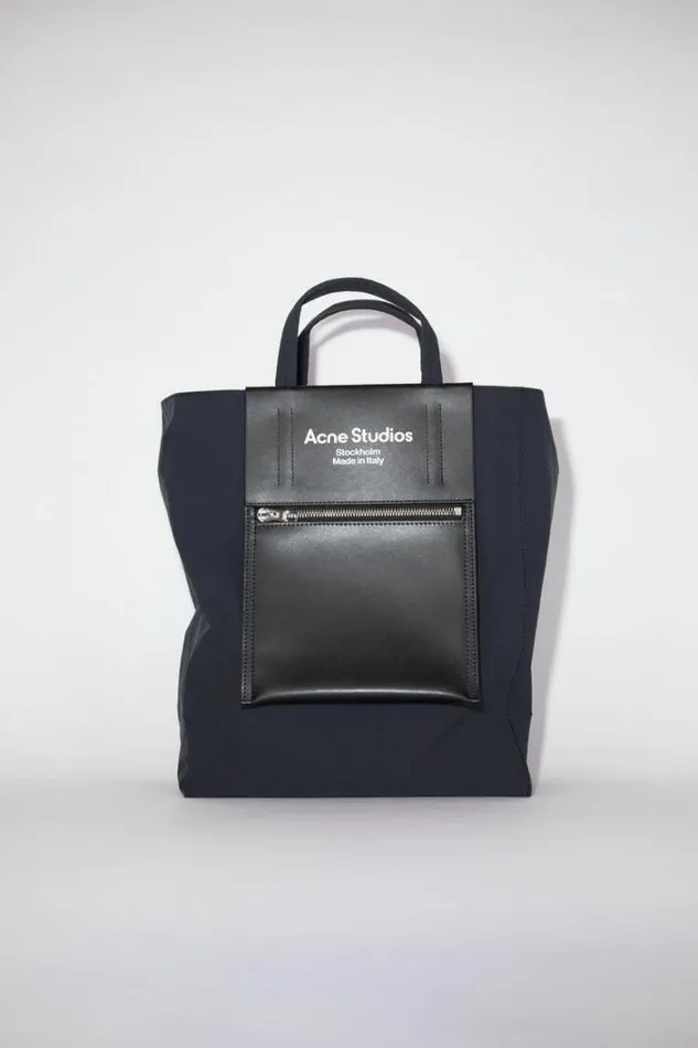Acne Studios Bags Man Papery Nylon Tote Bag BlackBlack