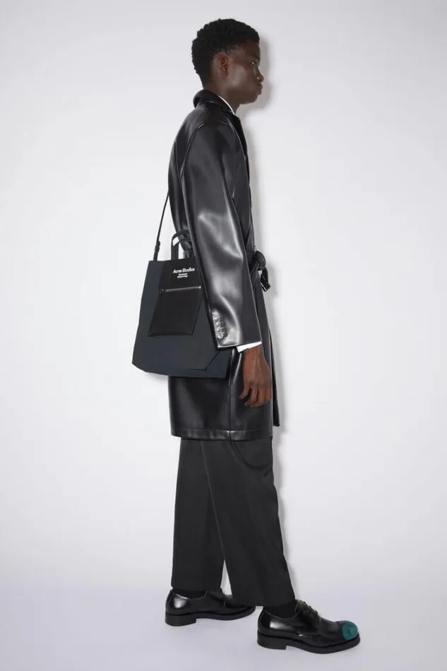 Acne Studios Bags Man Papery Nylon Tote Bag BlackBlack