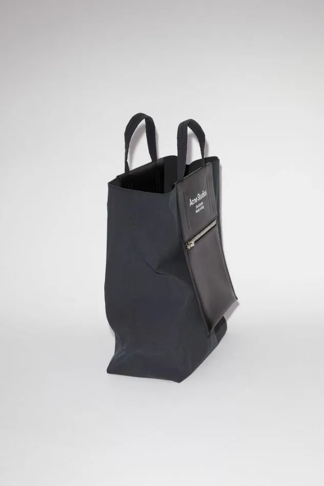 Acne Studios Bags Man Papery Nylon Tote Bag BlackBlack