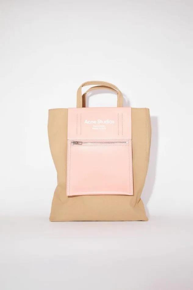 Acne Studios Bags Man Papery Nylon Tote Bag BrownPink