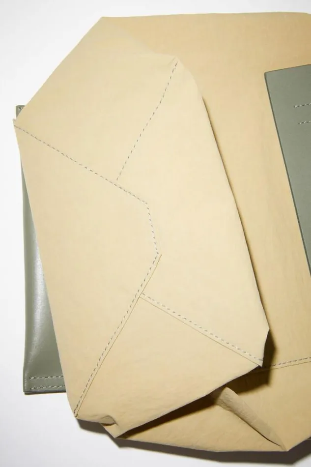 Acne Studios Bags Man PAPERY NYLON TOTE BAG Olive GreenGreen