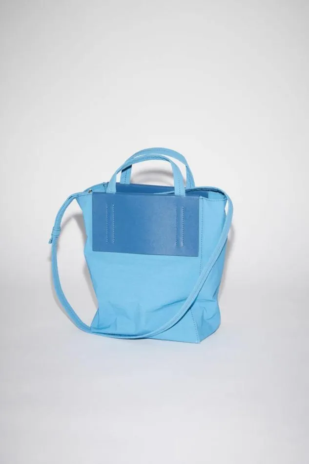Acne Studios Bags Man Papery Nylon Tote Bag Powder BlueBlue