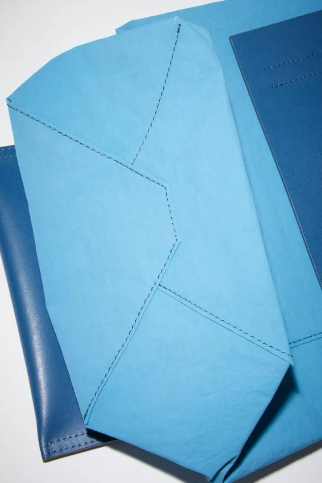Acne Studios Bags Man Papery Nylon Tote Bag Powder BlueBlue