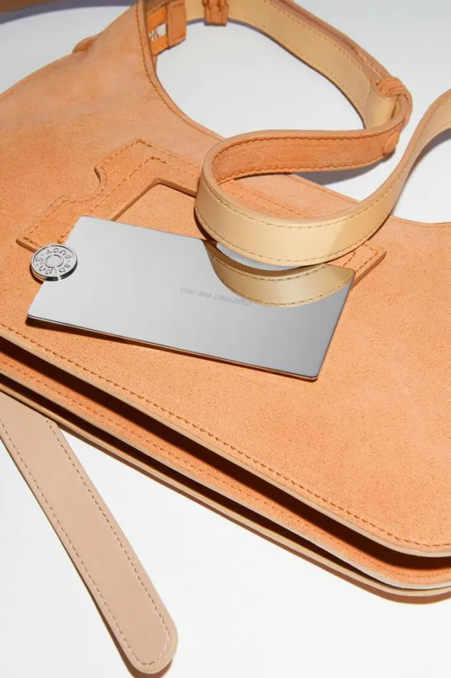 Acne Studios Bags Man Platt Mini Shoulder Bag Apricot Orange