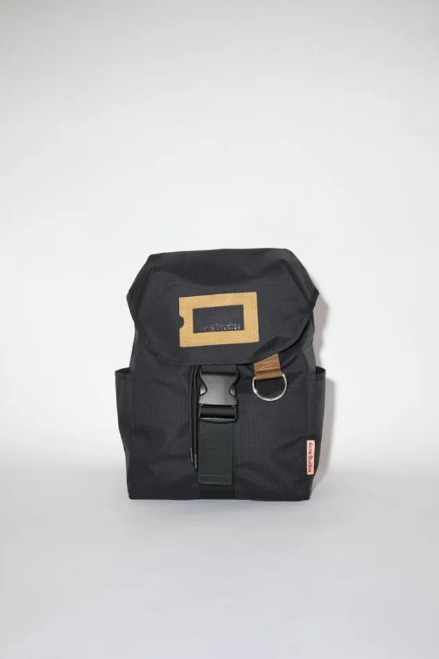 Acne Studios Bags Man Ripstop Nylon Backpack Black