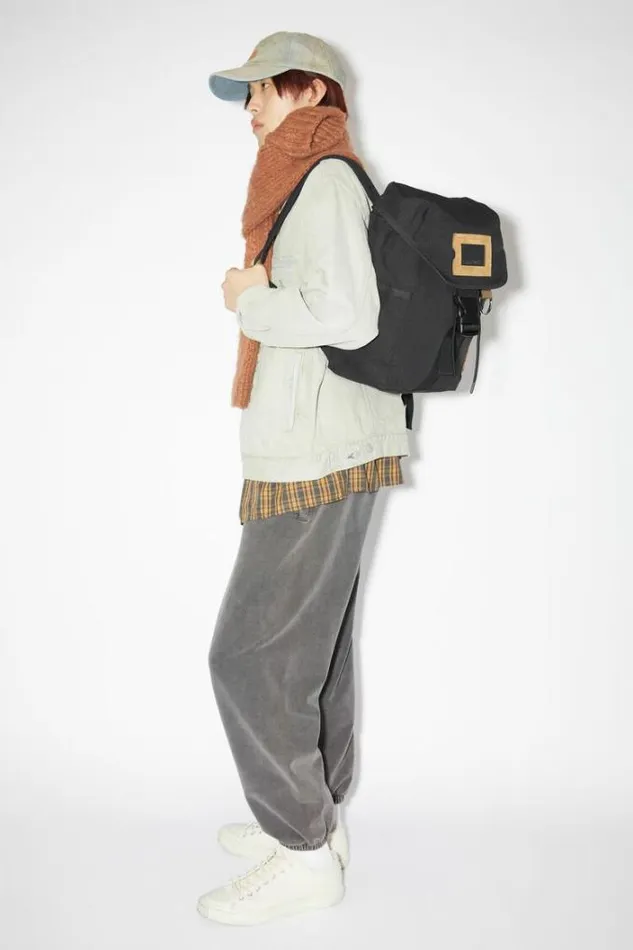 Acne Studios Bags Man Ripstop Nylon Backpack Black