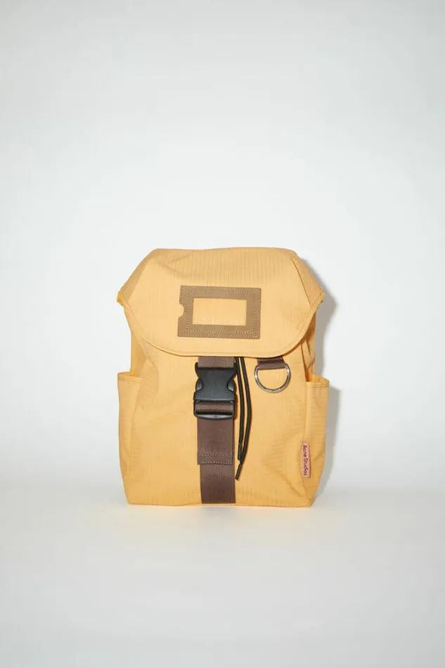Acne Studios Bags Man Ripstop Nylon Backpack YellowBrown