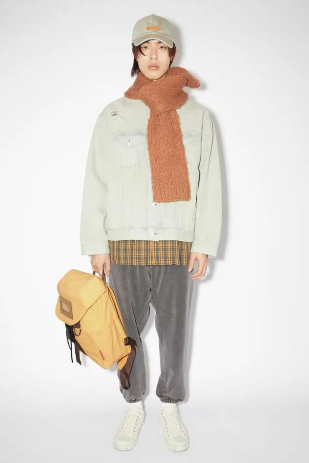 Acne Studios Bags Man Ripstop Nylon Backpack YellowBrown