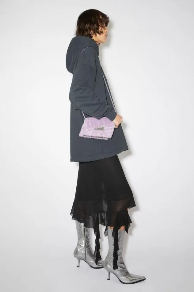 Acne Studios Bags Woman Distortion Micro Bag Lilac Purple