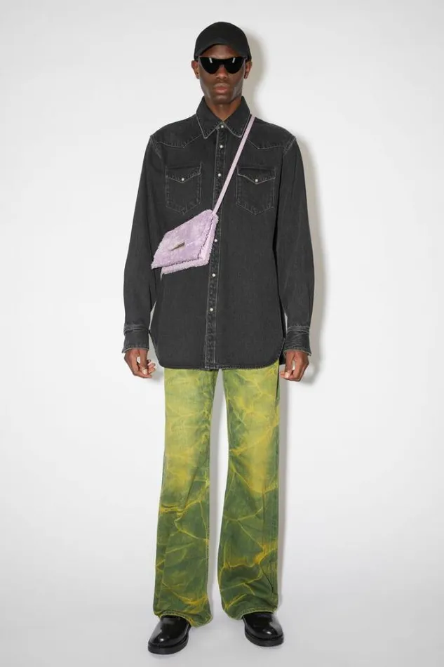 Acne Studios Bags Woman Distortion Micro Bag Lilac Purple