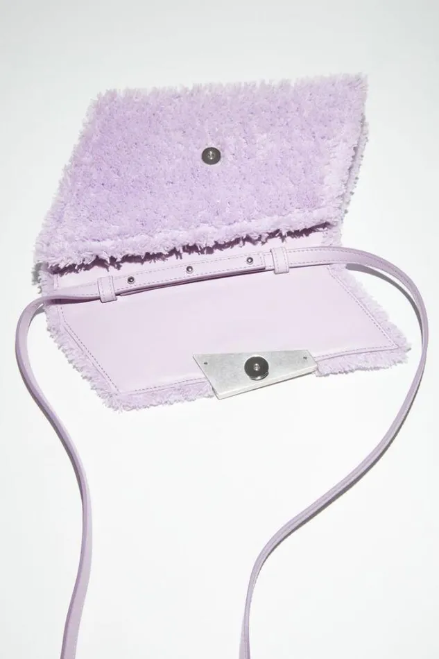 Acne Studios Bags Woman Distortion Micro Bag Lilac Purple