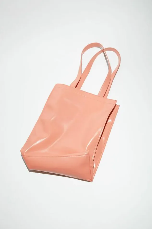 Acne Studios Bags Woman Logo Shoulder Tote Bag Salmon Pink