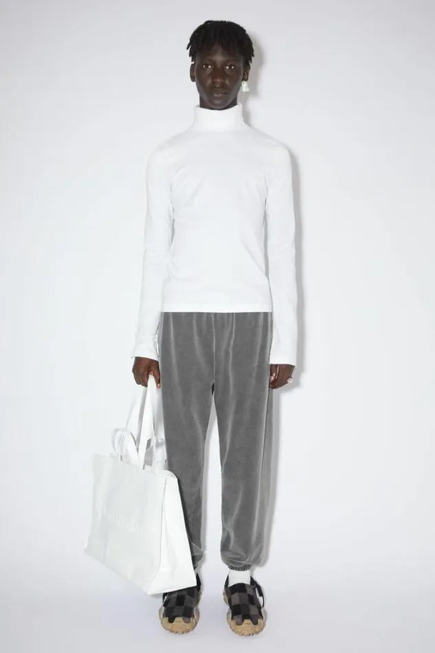 Acne Studios Bags Woman Logo Shoulder Tote Bag White