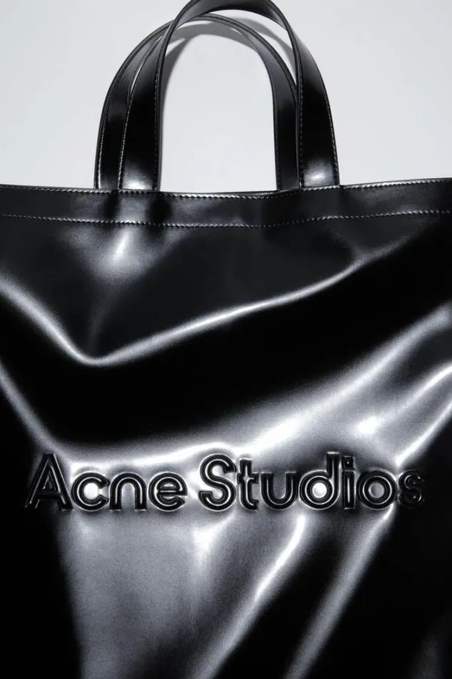 Acne Studios Bags Woman Logo Tote Bag Black