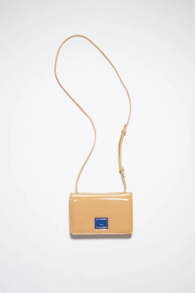 Acne Studios Bags Woman Mini Crossbody Face Bag Beige