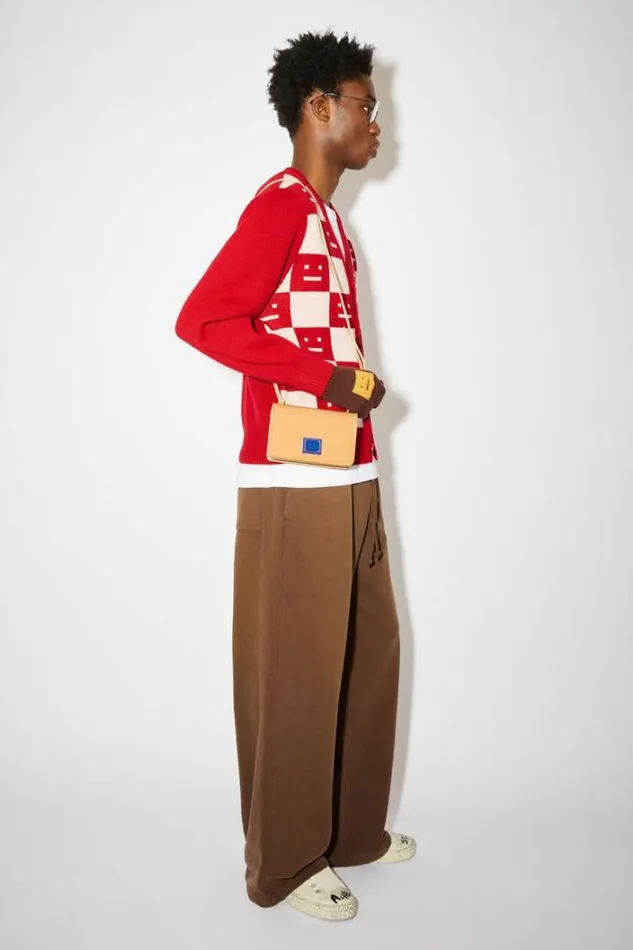 Acne Studios Bags Woman Mini Crossbody Face Bag Beige