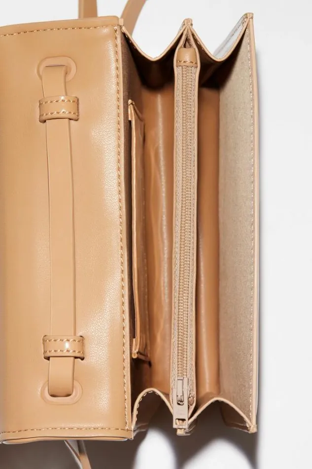 Acne Studios Bags Woman Mini Crossbody Face Bag Beige