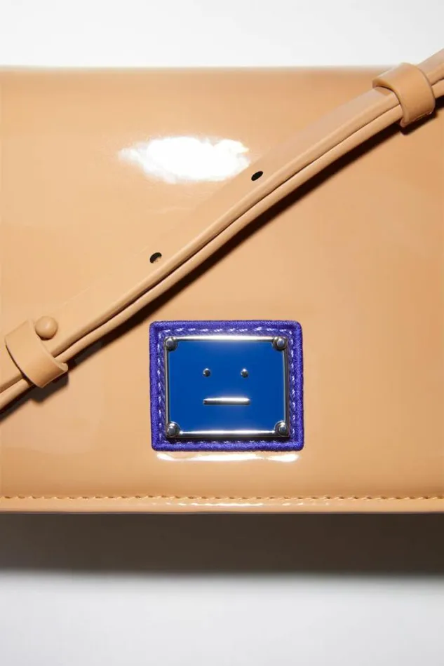 Acne Studios Bags Woman Mini Crossbody Face Bag Beige