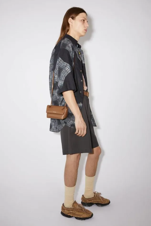 Acne Studios Bags Woman Mini Shoulder Bag Camel Brown