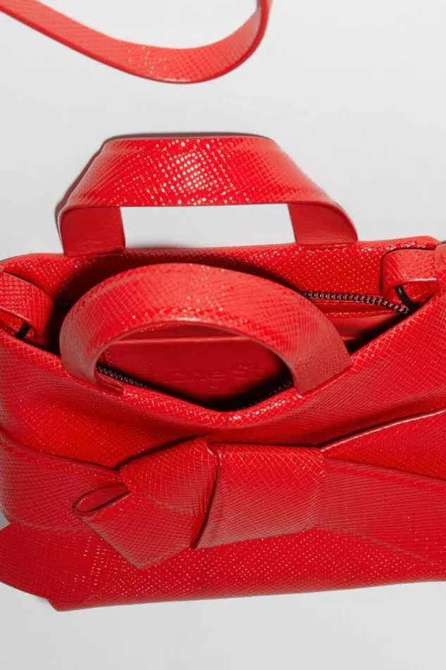 Acne Studios Bags Woman Musubi Micro Tote Bright Red