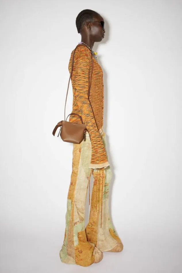 Acne Studios Bags Woman Musubi Micro Tote Camel Brown