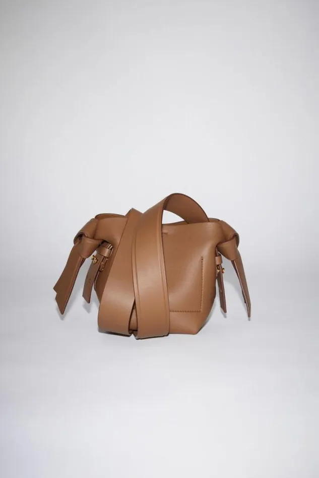 Acne Studios Bags Woman Musubi Micro Tote Camel Brown