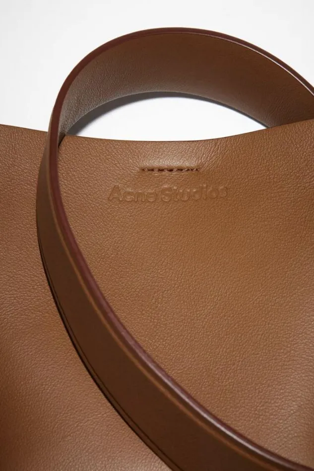 Acne Studios Bags Woman Musubi Micro Tote Camel Brown
