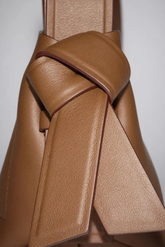 Acne Studios Bags Woman Musubi Micro Tote Camel Brown