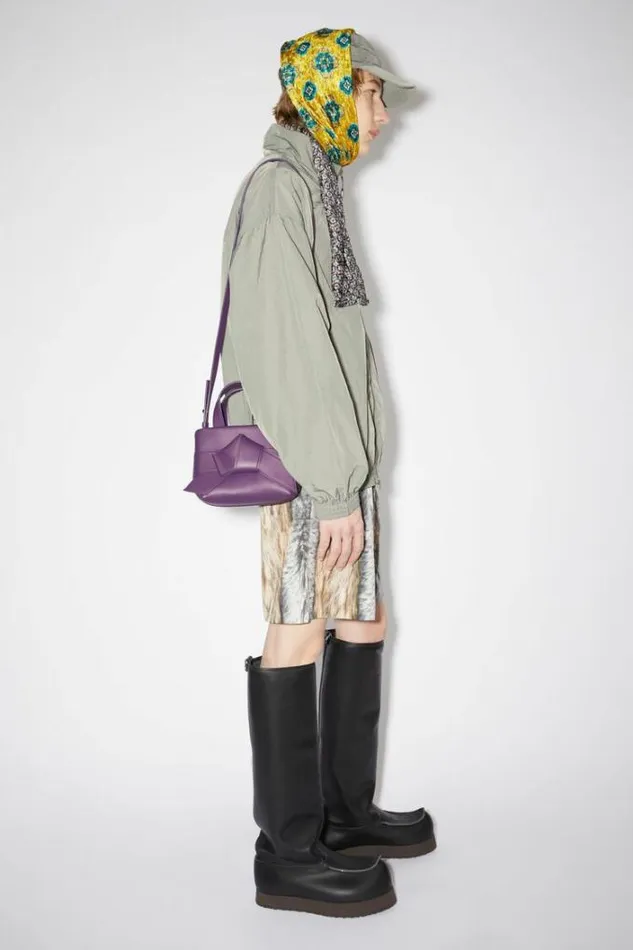 Acne Studios Bags Woman Musubi Micro Tote Violet Purple