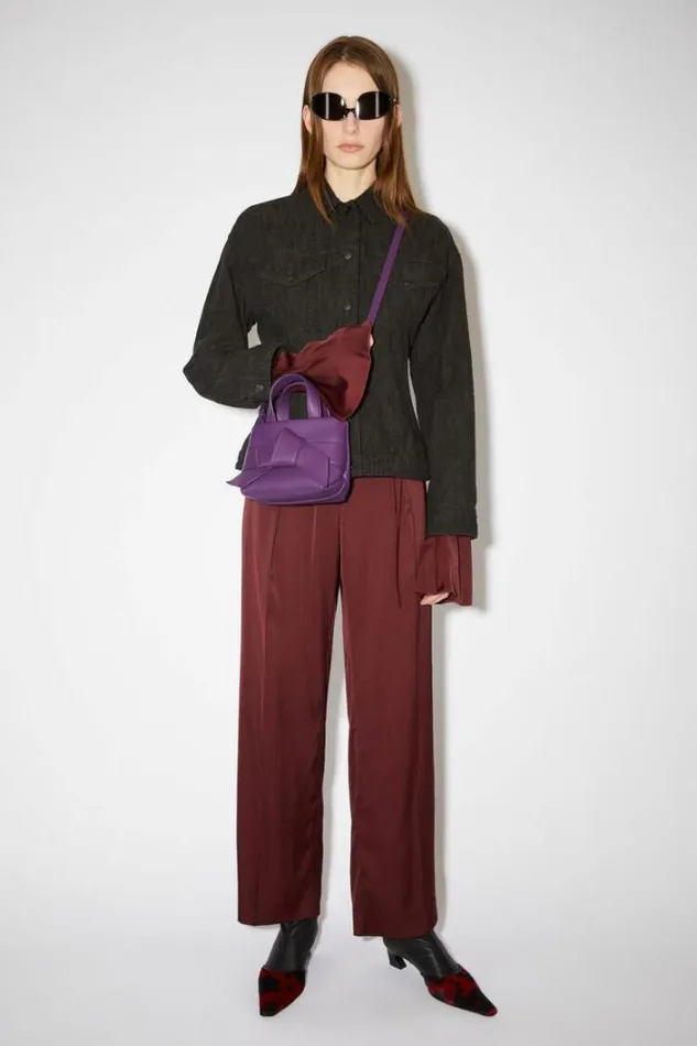Acne Studios Bags Woman Musubi Micro Tote Violet Purple