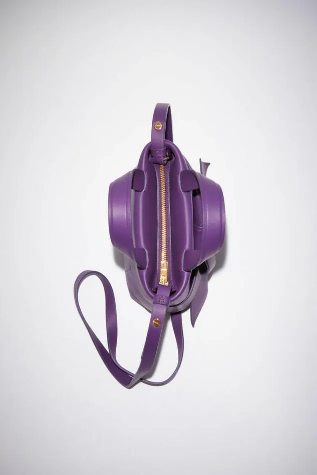 Acne Studios Bags Woman Musubi Micro Tote Violet Purple