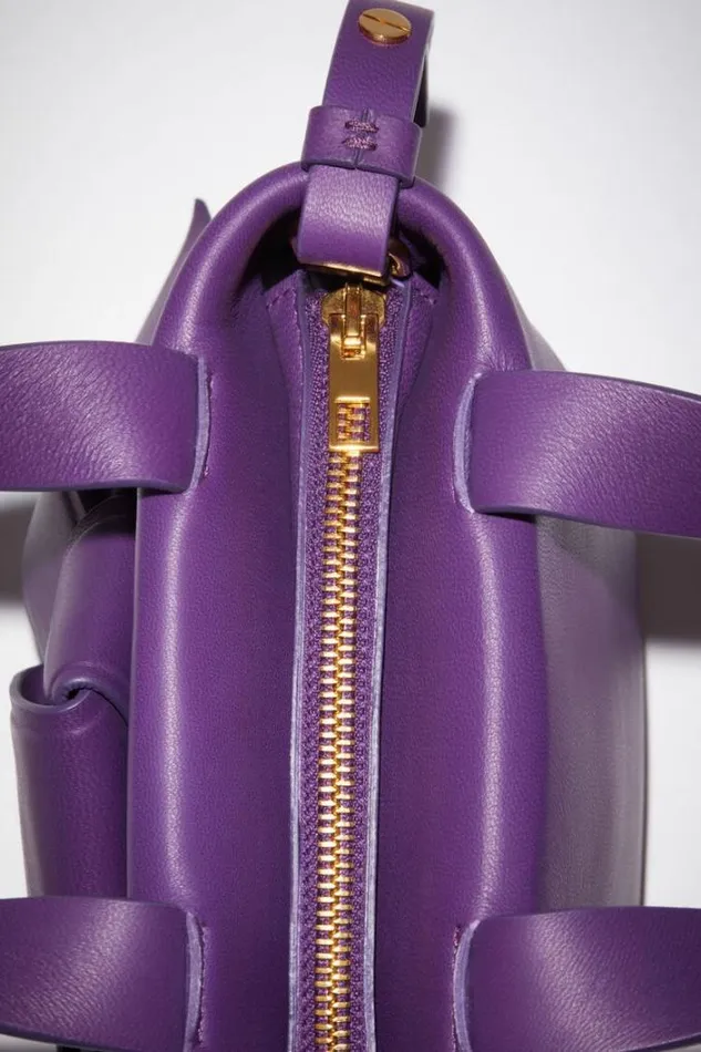Acne Studios Bags Woman Musubi Micro Tote Violet Purple